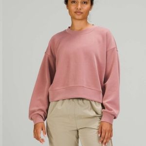 Lululemon Perfectly Oversized Cropped Crew- Size 6